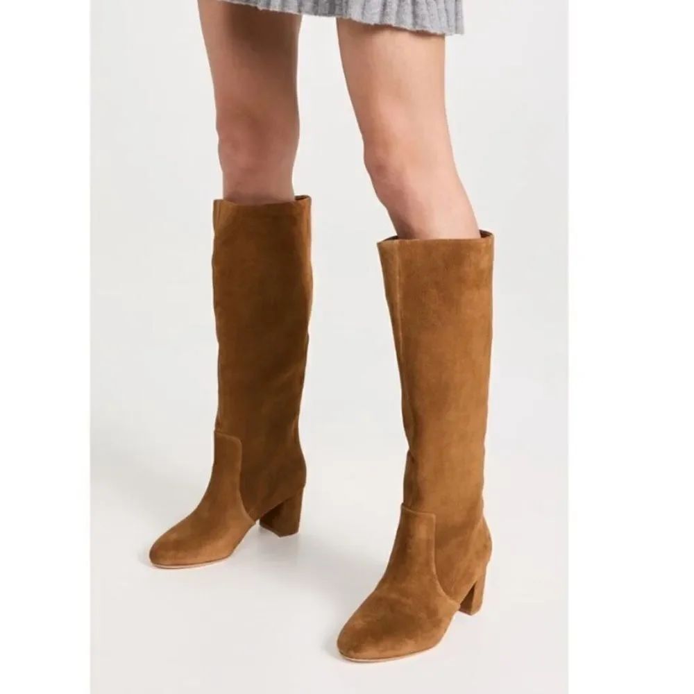L'AGENCE Ines Suede Boots with Dust Bag $599